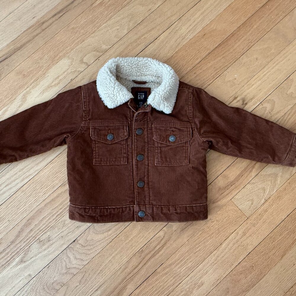 Gap Boys Corduroy Sherpa Jacket 18-24 Months